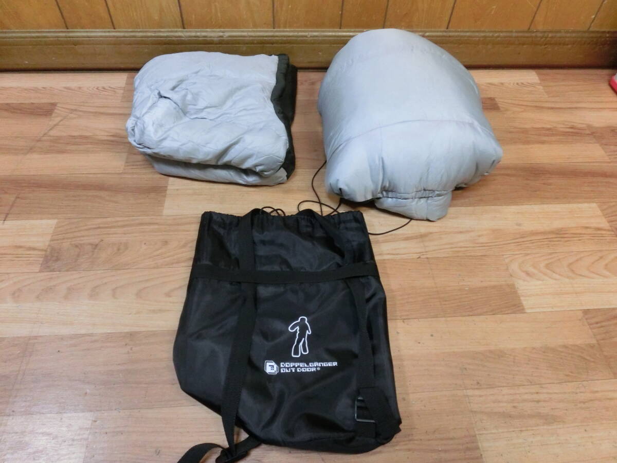 * high class goods feathers made person type sleeping bag ( put on sleeping bag ) DOPPEL GANGER pair. removal possible / toilet possible unused goods *