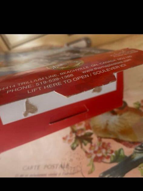 カナダ　メープル　クリームクッキー　箱　ボックス　小物入れ　アンティーク　ケース　食品パッケージ　ケース　昭和レトロ　海外　外国　_画像6