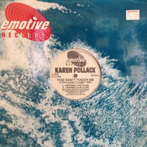 12inchレコード　KAREN POLLACK / YOU CAN'T TOUCH ME (YOU CAN'T HURT ME)_画像1