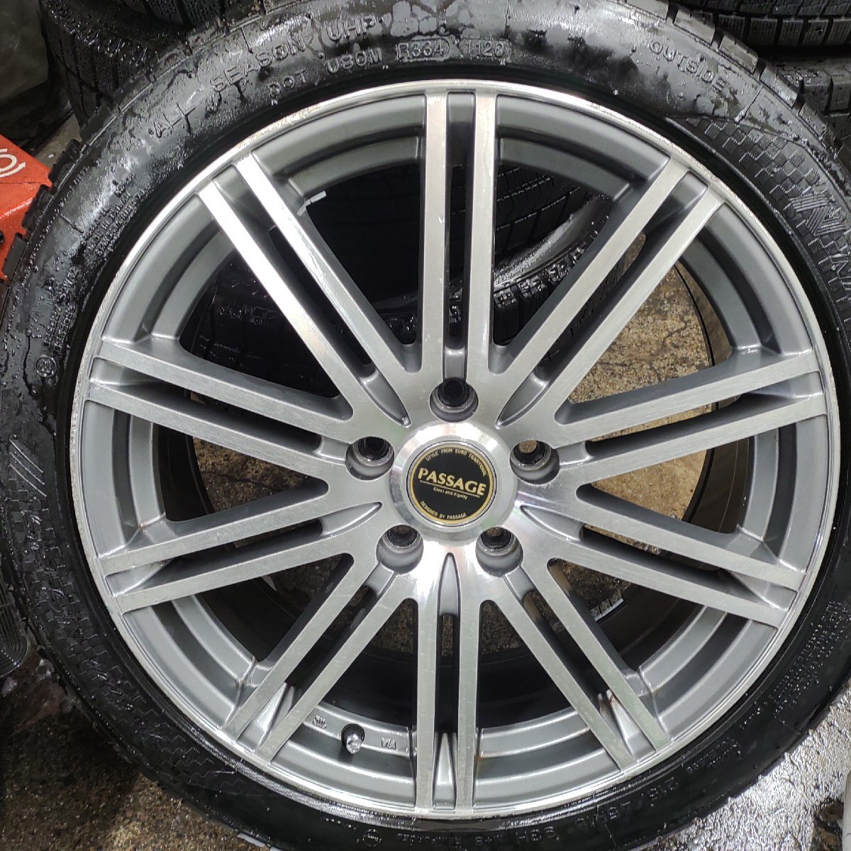 ★中古品★NANKANG ナンカン SPORTNEX NS-25 215/45R18 2020年製 18インチ アルミホイールセット 18×7J+48 114.3-5H 【他商品と同梱歓迎】_画像2