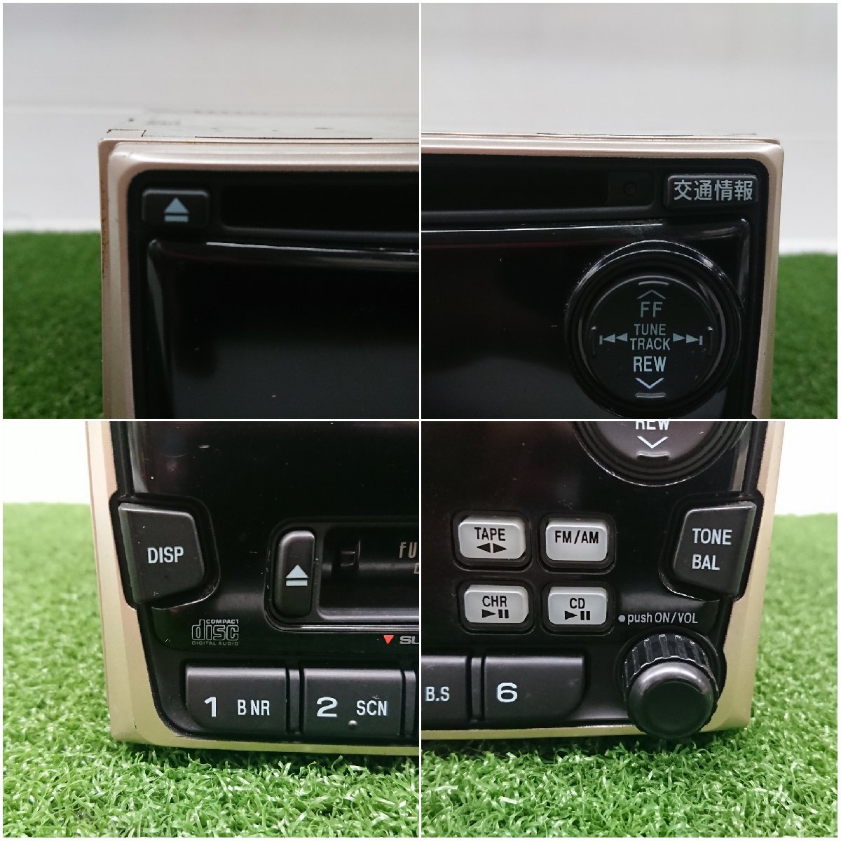 ★中古品★スバル純正　CD/カセット カーオーディオ KENWOOD GX-505GF2 【他商品と同梱歓迎】