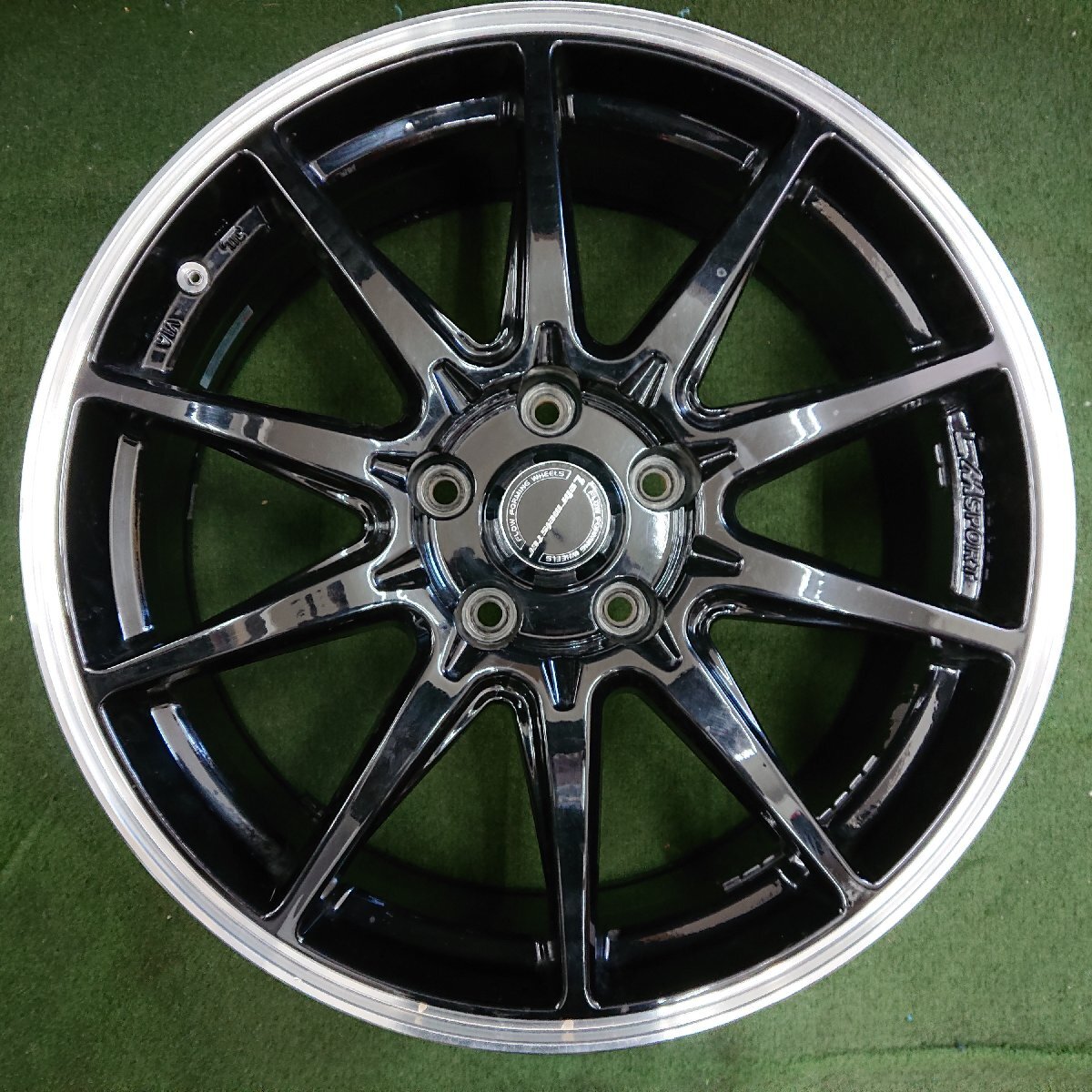 ★中古品★LMSPORT LMスポーツ レアマイスター 18インチ 7.5J +50 5穴 PCD114.3 ホイール　4本セット【他商品と同梱歓迎】_画像4