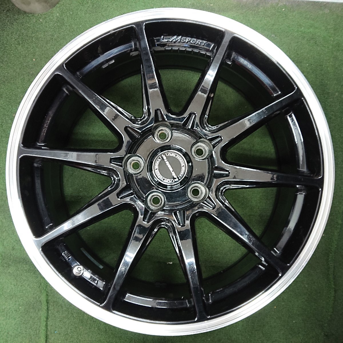 ★中古品★LMSPORT LMスポーツ レアマイスター 18インチ 7.5J +50 5穴 PCD114.3 ホイール　4本セット【他商品と同梱歓迎】_画像2