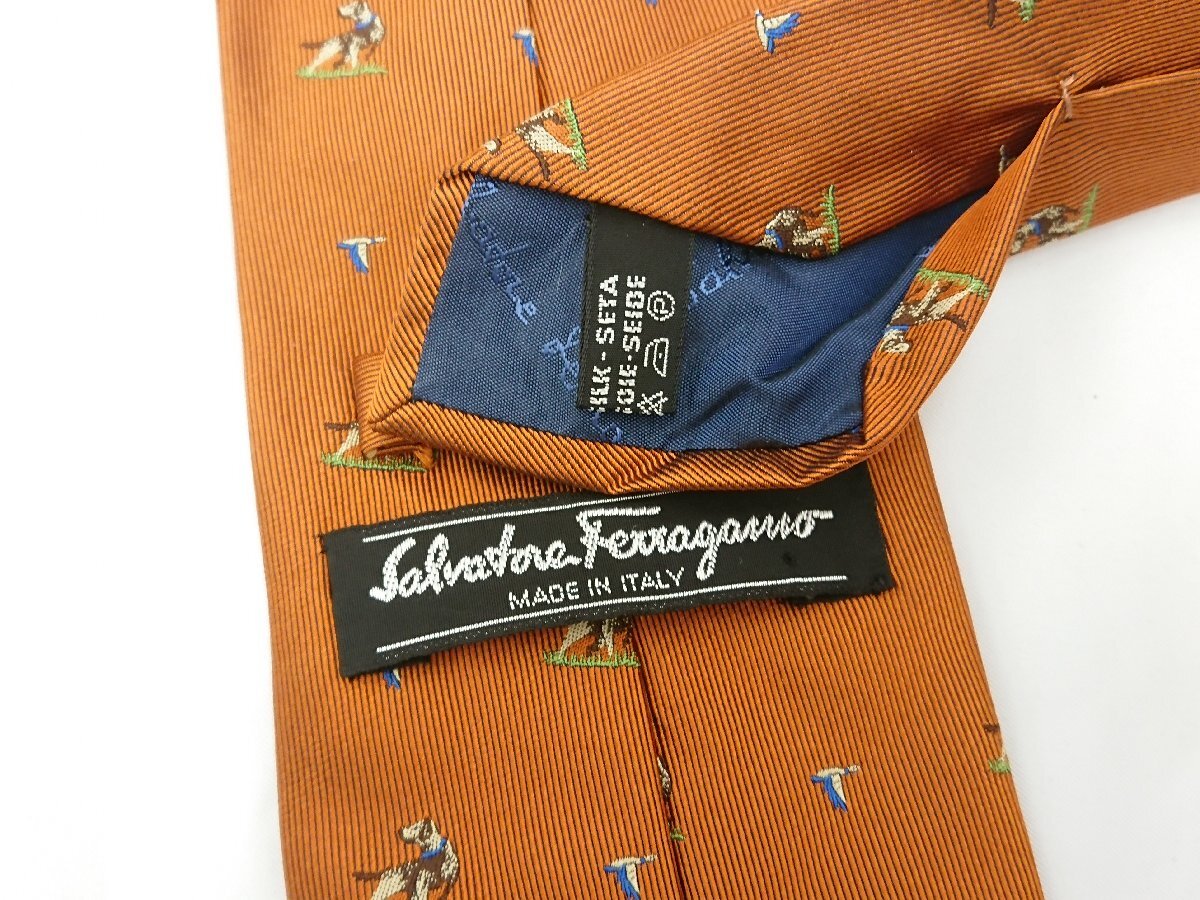 ★中古品★ Salvatore Ferragamo ネクタイ 2本 セット シルク100%【他商品と同梱歓迎】_画像4