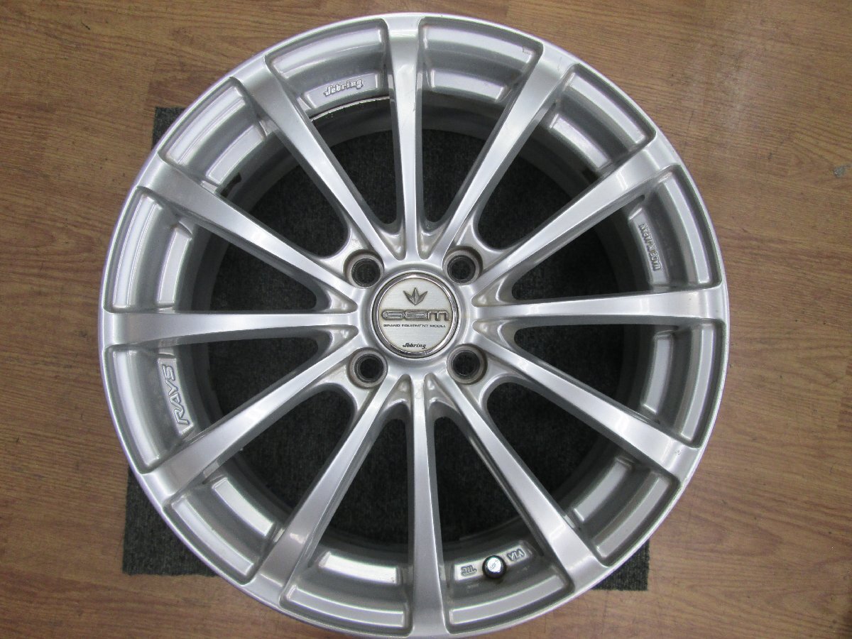 ★中古品★アルミホイール RAYS Sebring GEM Experia16インチ 16x6.5J 4H-100 +53【他商品と同梱歓迎】_画像5