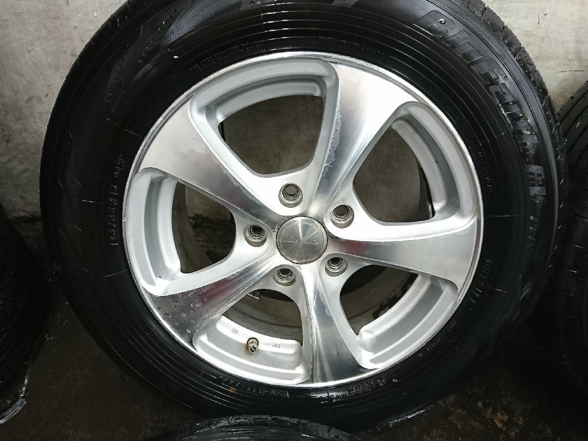 ★中古品★YOKOHAMA BLUEARTH RV-03 195/65R15 2023年製 タイヤホイールセット 15×6.5J+52 114.3-5H【他商品と同梱歓迎】_画像2