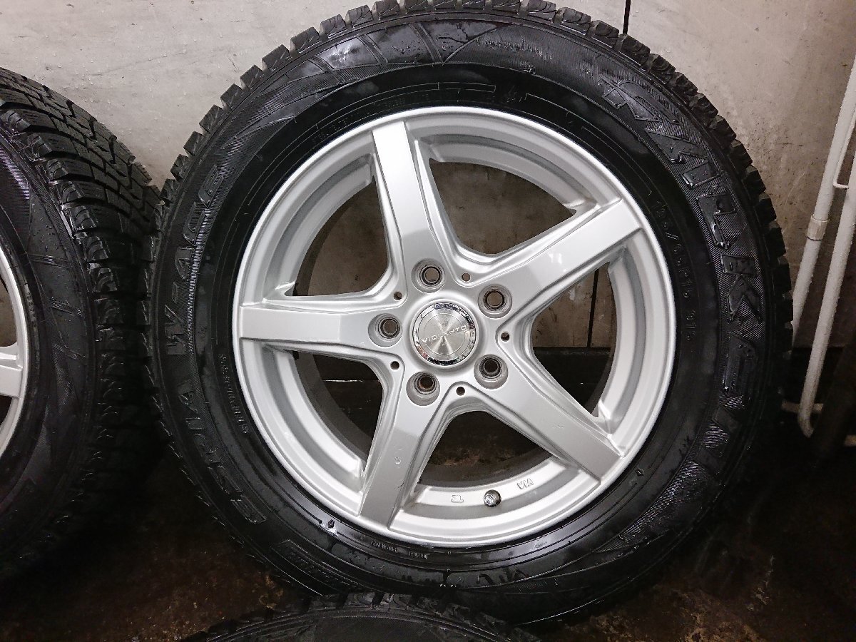 ★中古品★FALKEN ファルケン ESPIA W-ACE 195/65R15 スタッドレス４本セット 2019年製 バリ山 15×6J+53 114.3-5H【他商品と同梱歓迎】_画像4