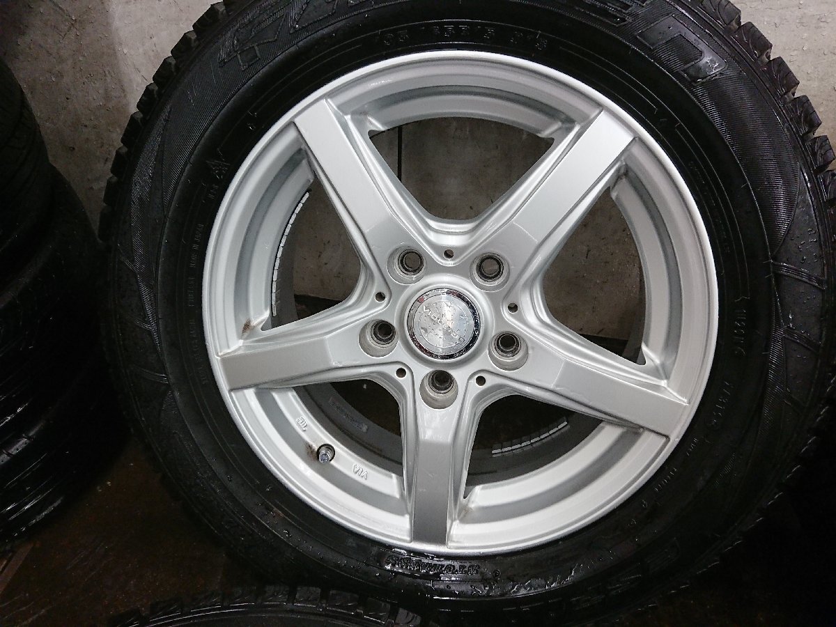 ★中古品★FALKEN ファルケン ESPIA W-ACE 195/65R15 スタッドレス４本セット 2019年製 バリ山 15×6J+53 114.3-5H【他商品と同梱歓迎】_画像5