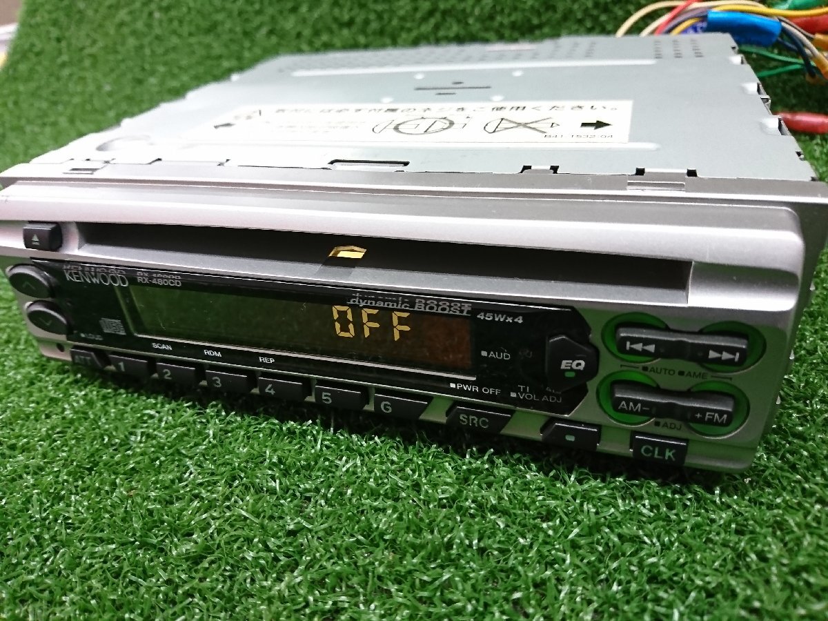 ★中古品★KENWOOD　ケンウッド　RX-480CD　1DINサイズ　CDデッキ カーオーディオ【他商品と同梱歓迎】_画像1