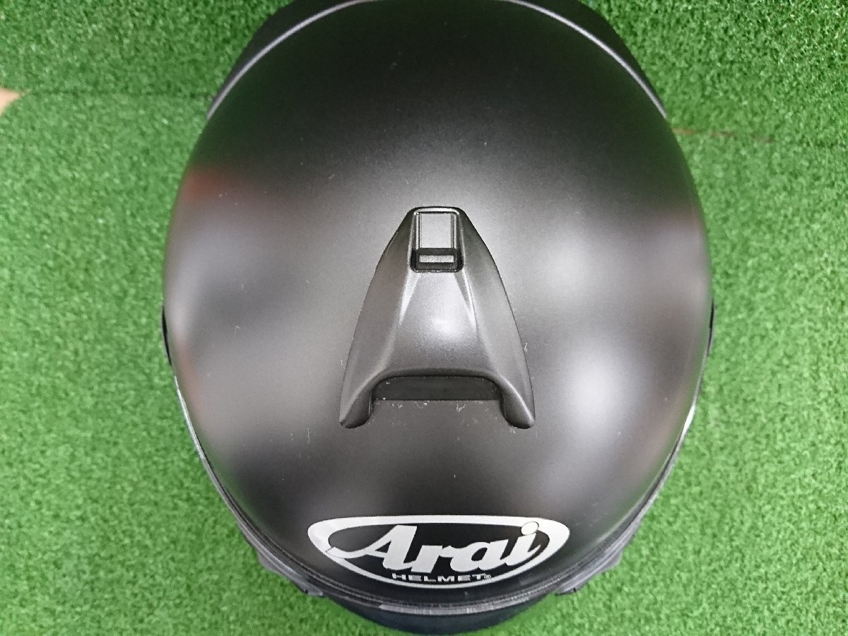 ★中古品★Arai アライ 東単オリジナル フルフェイスヘルメット HR-MONO4 ブラック系 黒系 Mサイズ【他商品と同梱歓迎】_画像5