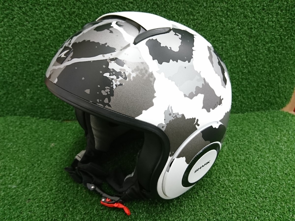 ★美品★SHARK シャーク DRAK HELMET KURTZ KAMO クオーツ カモ ホワイト ダラク ジェットヘルメット 試着のみ【他商品と同梱歓迎】_画像1