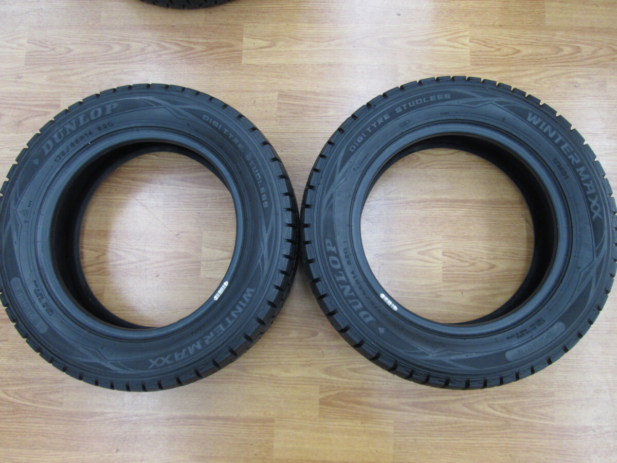 ★中古品★スタッドレスタイヤ DUNLOP WINTERMAXX 175/65R14 2012年製 ４本セット【他商品と同梱歓迎】_画像4