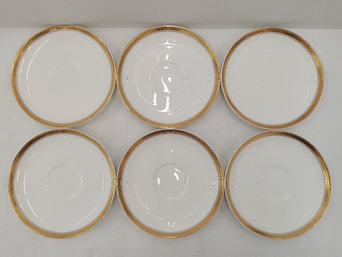 ★未使用品★ Noritake Bone China モデラートライン 4472 カップ＆ソーサー スープカップ 大皿 6客セット ノリタケ【他商品と同梱歓迎】_画像8