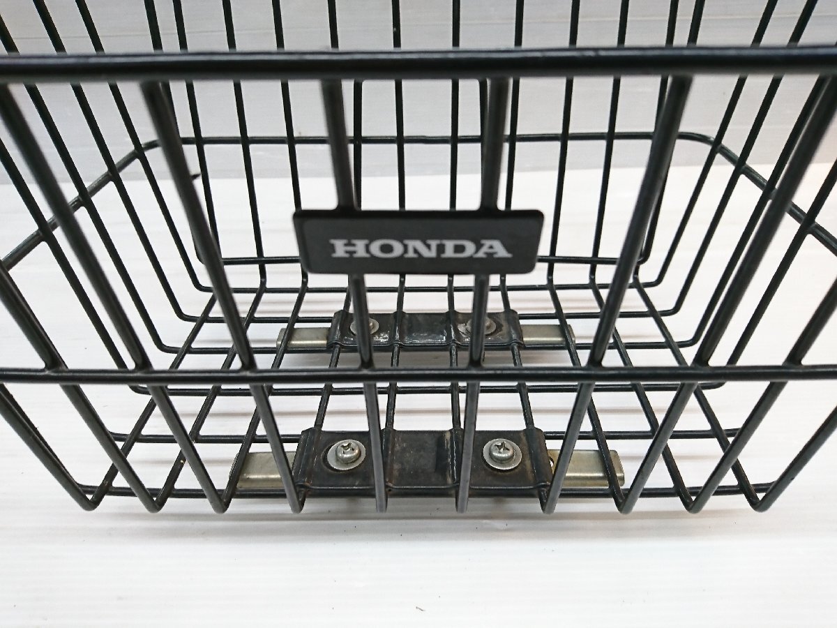 * б/у товар *HONDA Honda чёрный передняя корзина оригинальный передний корзина Super Cub .. использование [ другой товар . включение в покупку приветствуется ]