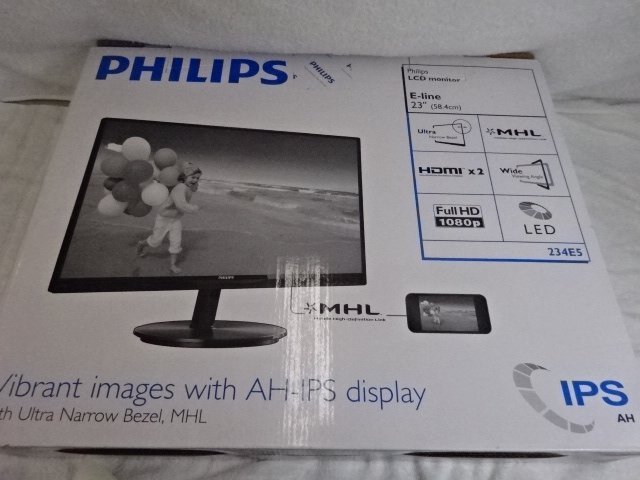 ★中古品★PHILIPS LCD monitor 23インチ 234E5 スタンド無し_画像1