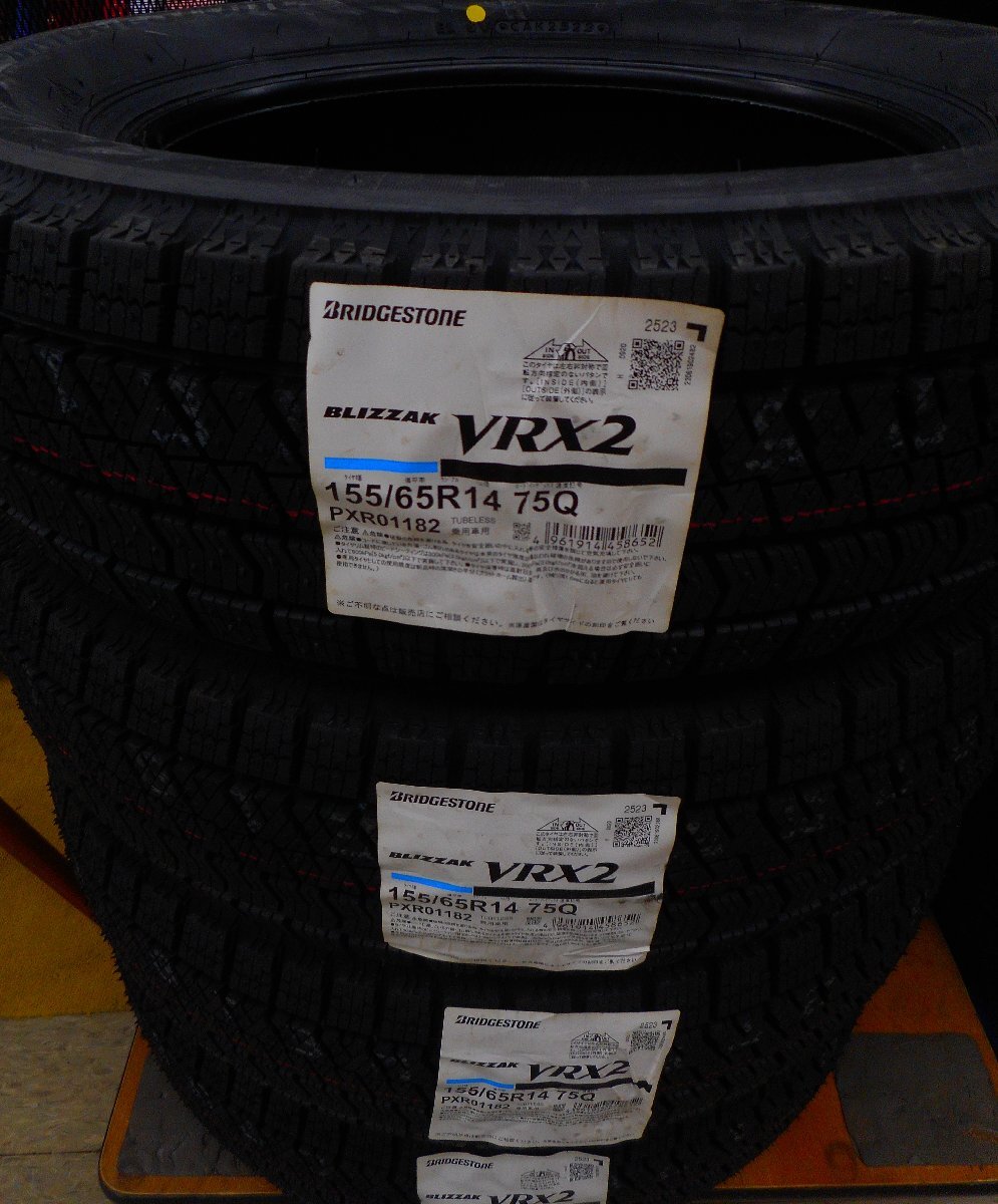 ★未使用品★　BRIDGESTONE　VRX2　155/65R14　軽サイズ　　【他商品と同梱歓迎】_画像1