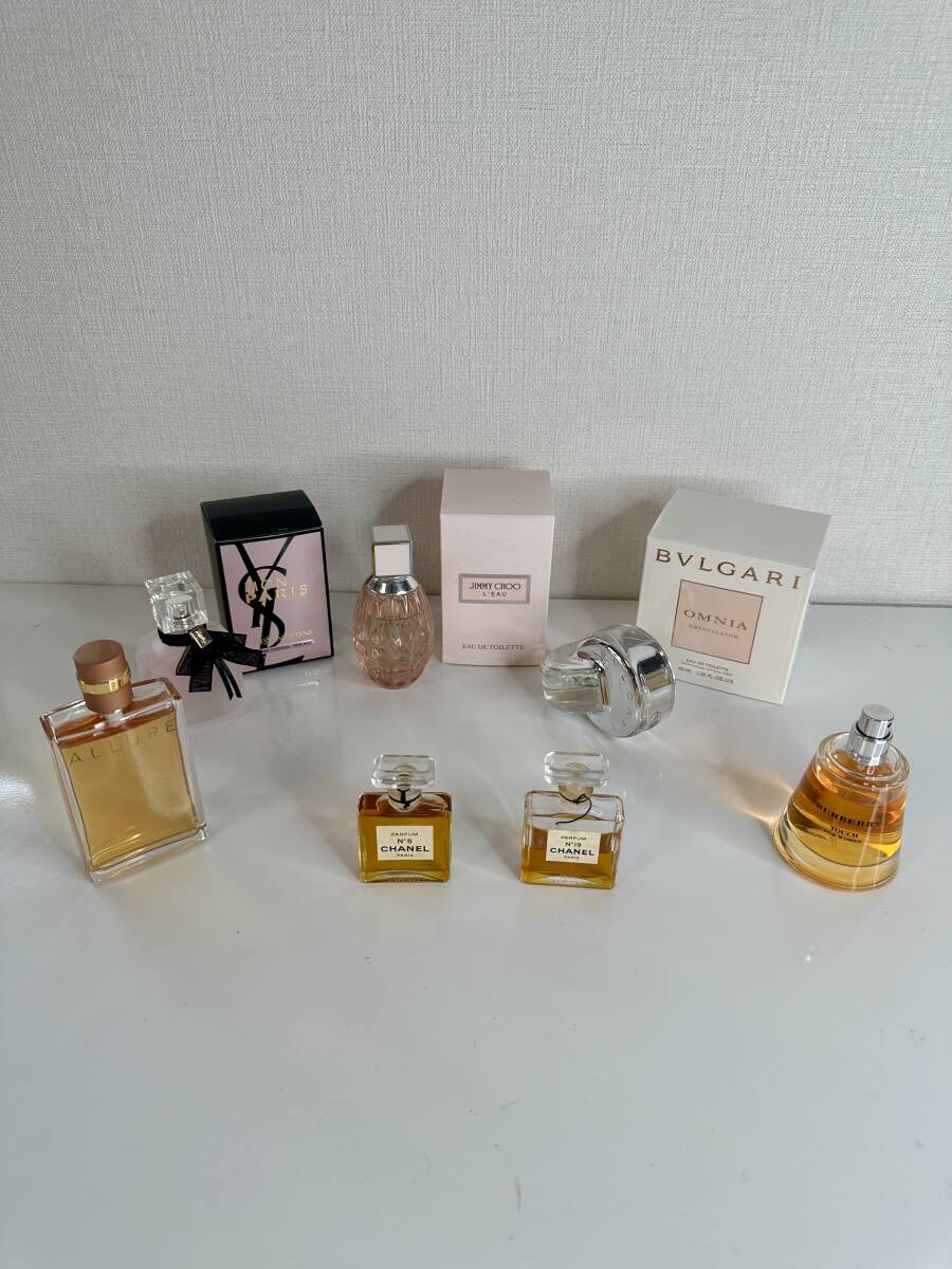 香水セット CHANEL BURBERRY YSL JIMMY CHOO BVLGARI_画像1