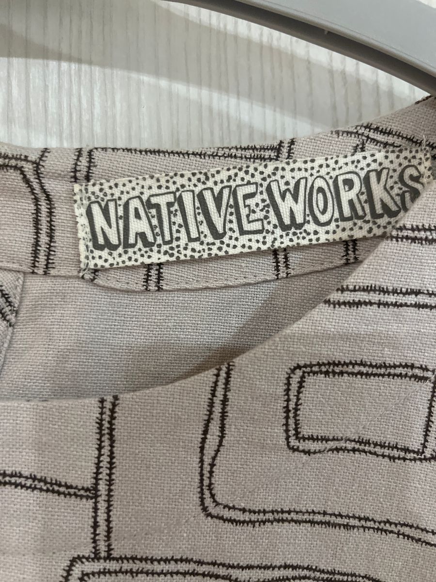 NATIVE WORKS ワンピース七分袖 ワンピース　チュニック ワンピース