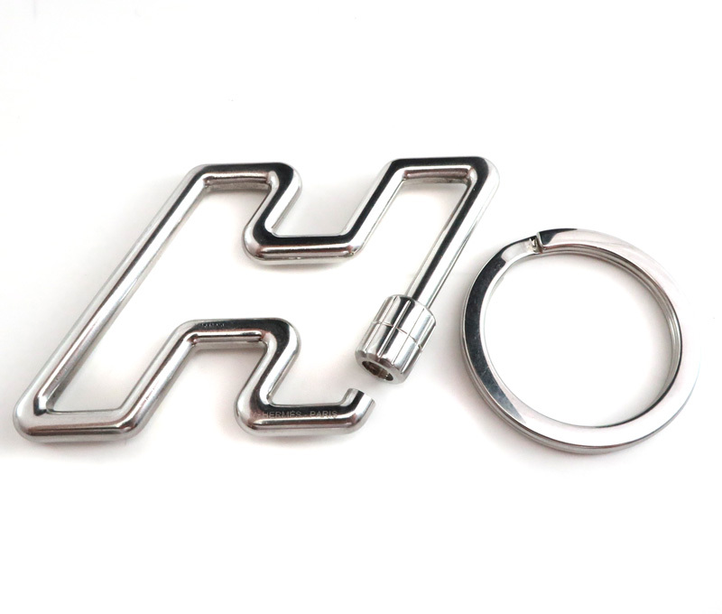  Hermes кольцо для ключей Htu скорость брелок для ключа сумка очарование серебряный HERMES /33147