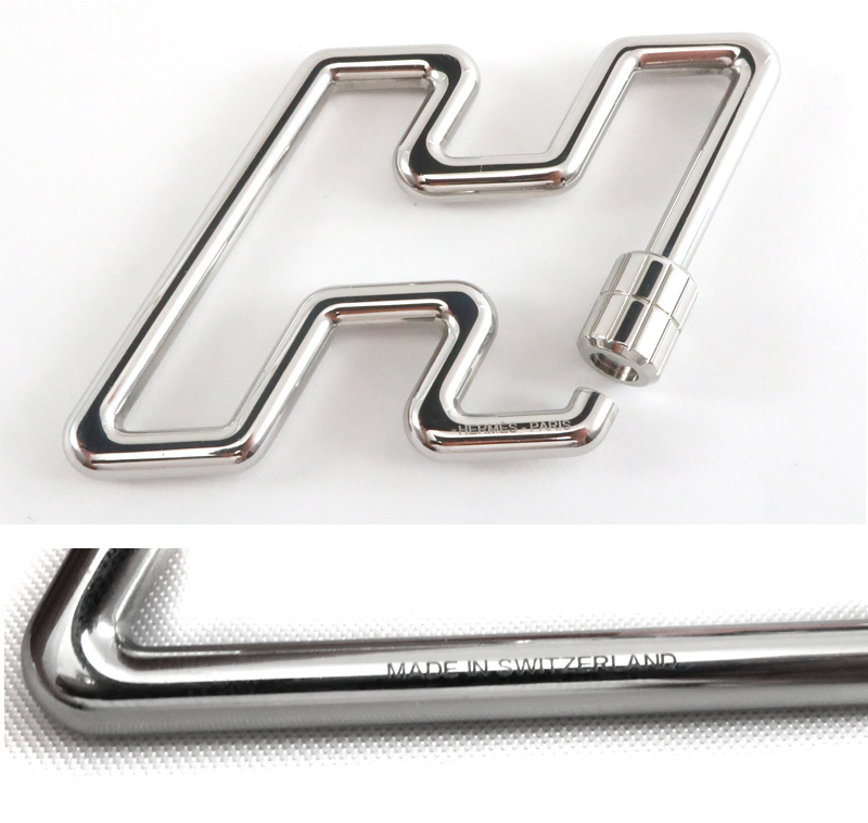  не использовался Hermes HERMES кольцо для ключей Htu скорость брелок для ключа сумка очарование серебряный цвет /33165