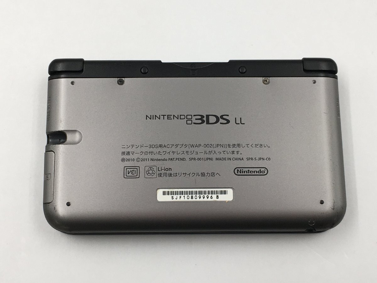 ♪▲【Nintendo ニンテンドー】NINTENDO 3DS LL シルバーXブラック SPR-001(JPN) 0403 7_画像3