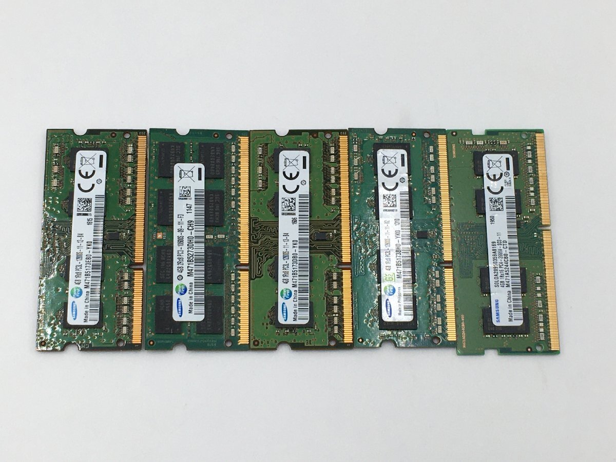 ♪▲【SAMSUNG サムスン】ノートPC用 メモリ 2/4/8GB 大量 部品取り 15点セット まとめ売り 0405 13の画像7