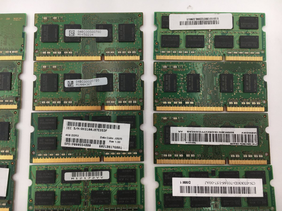 ♪▲【SAMSUNG サムスン】ノートPC用 メモリ 4GB 大量 部品取り 15点セット まとめ売り 0411 13の画像8