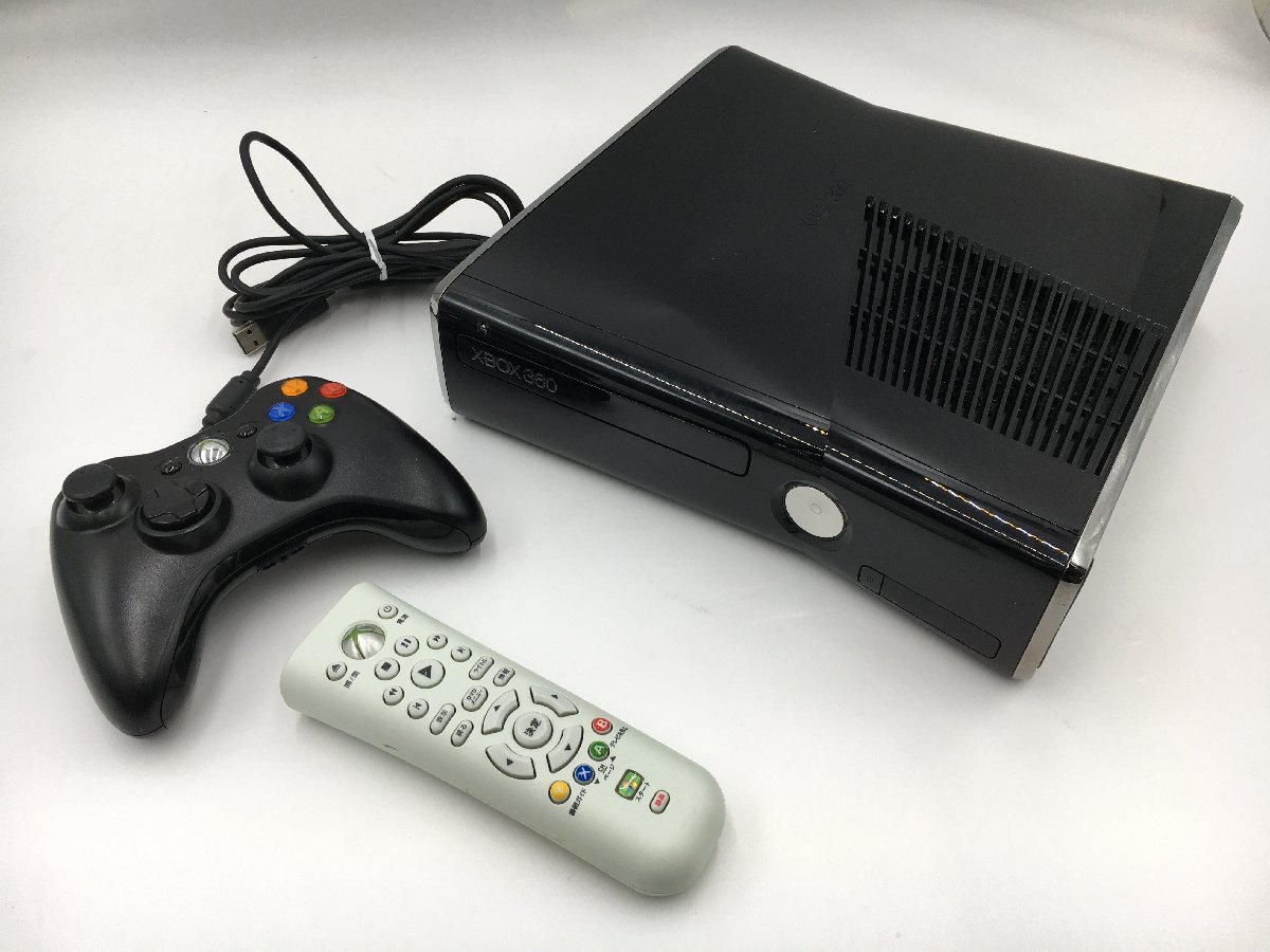 ♪▲【Microsoft マイクロソフト】XBOX360S 本体 250GB/コントローラー/リモコン 3点セット 1439 他 まとめ売り 0412 2の画像1