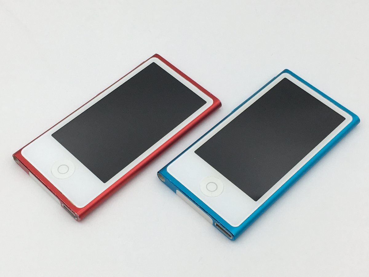 ♪△【Apple アップル】iPod nano 第7世代 MD744J MD477J 16GB 2点 