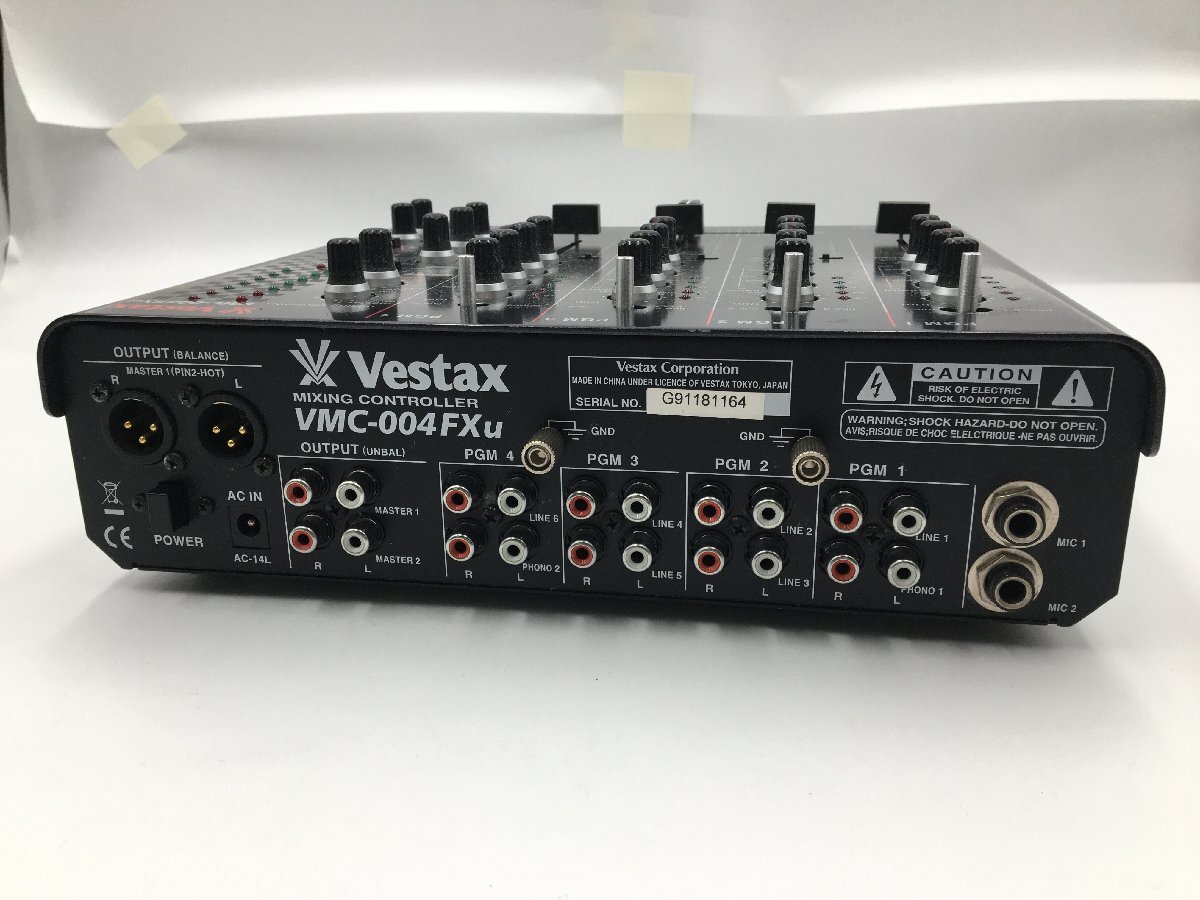 ♪▲【Vestax ベスタクス】DJミキサー VMC-004FXu 0419 4の画像4