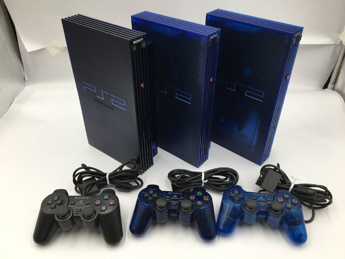 ♪▲【SONY ソニー】PS2 PlayStation2 本体/コントローラー 6点セット SCPH-50000 MB/NH 他 まとめ売り 0425 2の画像1