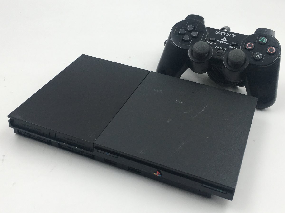 ♪▲【SONY ソニー】PS2 PlayStation2 本体/コントローラー 2点セット SCPH-90000 他 まとめ売り 0425 2の画像1