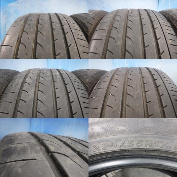 送料無料★8分山 18年 4本 ヨコハマ 225/55R17 BluEarth RV-02 17インチ★34263の画像2