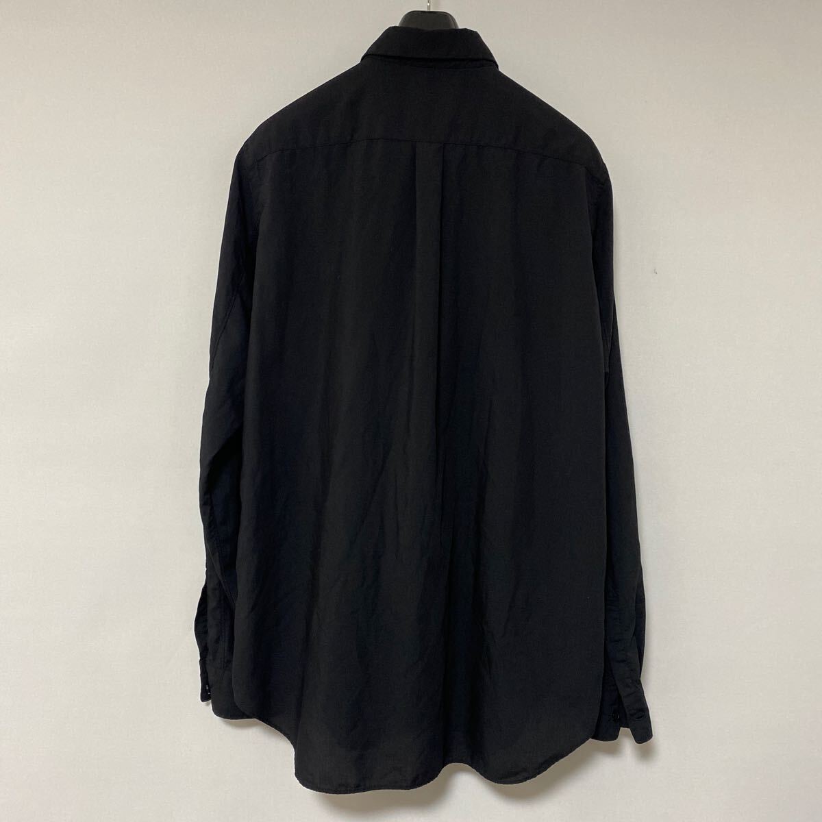 美品 BLACK COMME des GARCONS ポリ バックル ブラック シャツ L ブラック コムデギャルソン パラシュート poly