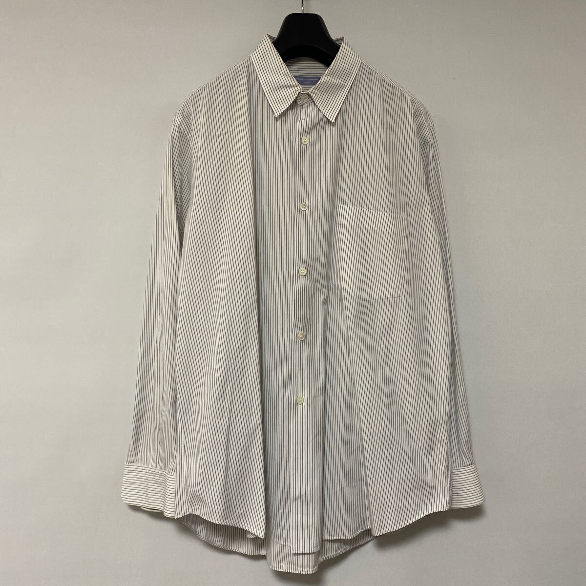 美品 AD 2000 田中 オム ストライプ シャツ COMME des GARCONS HOMME コムデギャルソン オム アーカイブ SHIRT_画像1