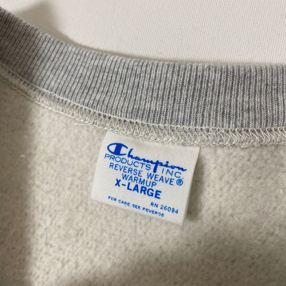  beautiful goods Champion reverse weave sweat shirt XL Champion Rebirth we b sweatshirt stain included print blue single reissue FLORIDA