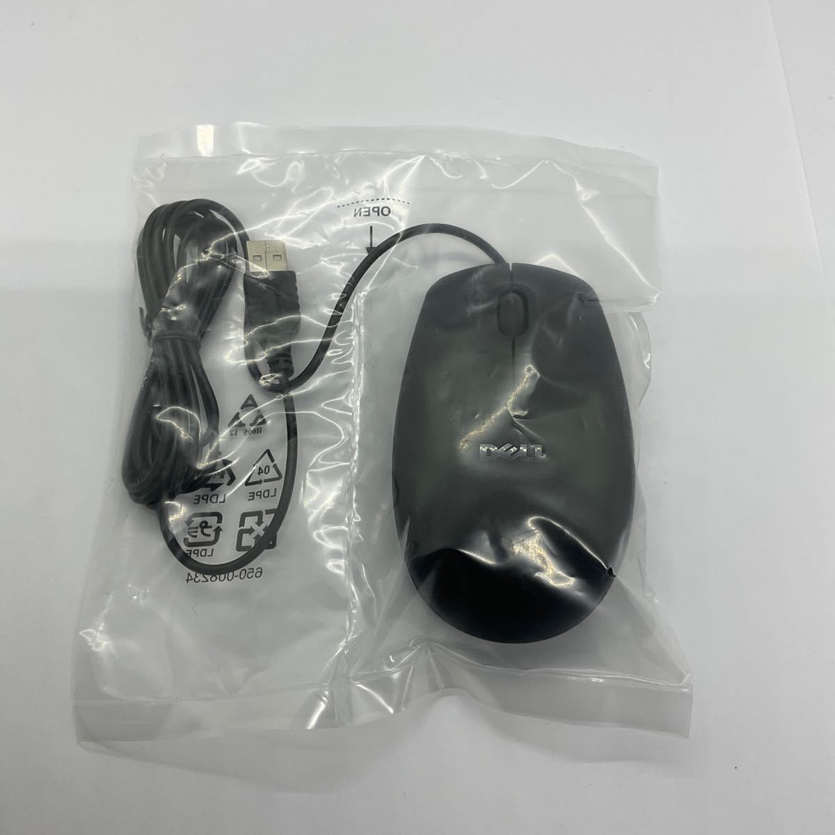 ◎(D196) 新品 DELL USB式マウス ブラックの画像1