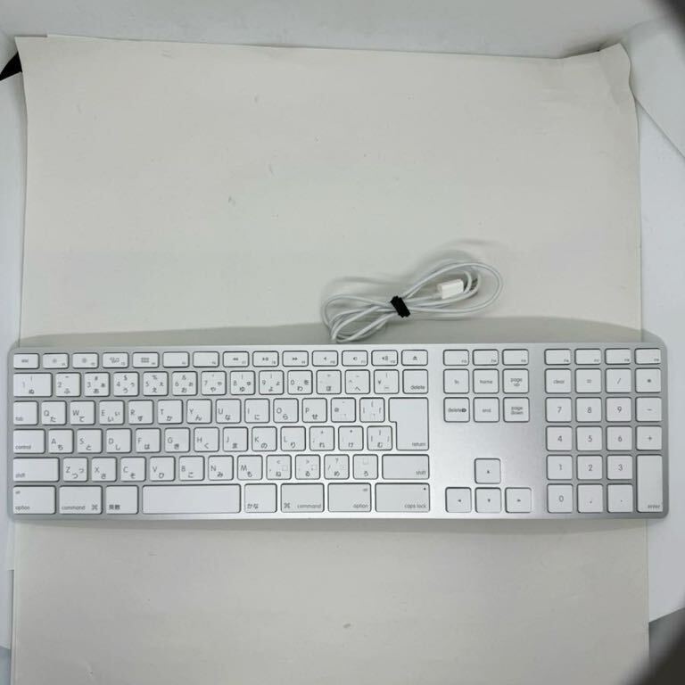 ◎Apple Keyboard マック 純正 USBキーボード  A1243 中古 動作品 在庫複数ありの画像1