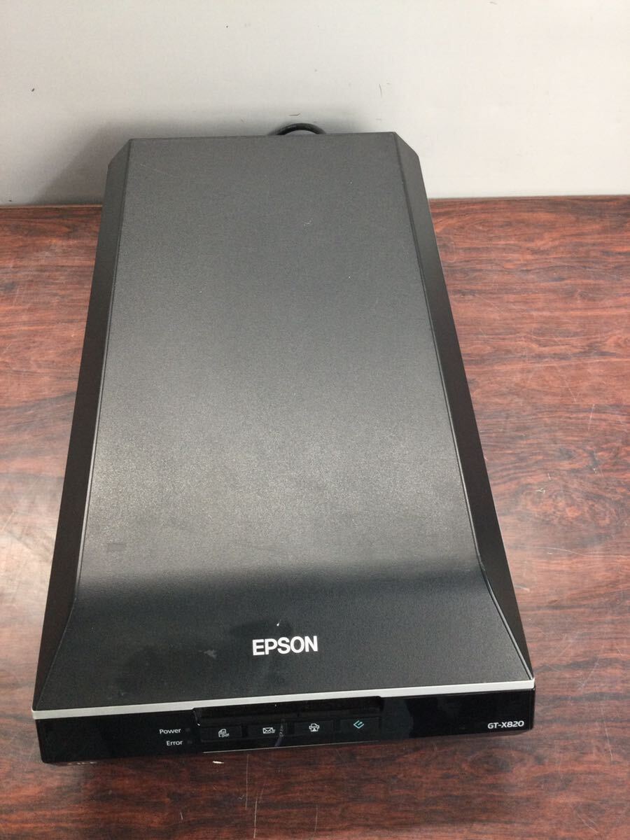 ◆04039) EPSON エプソン　GT-X820 フラットベッドスキャナー　動作品　アダプタ付き_画像2