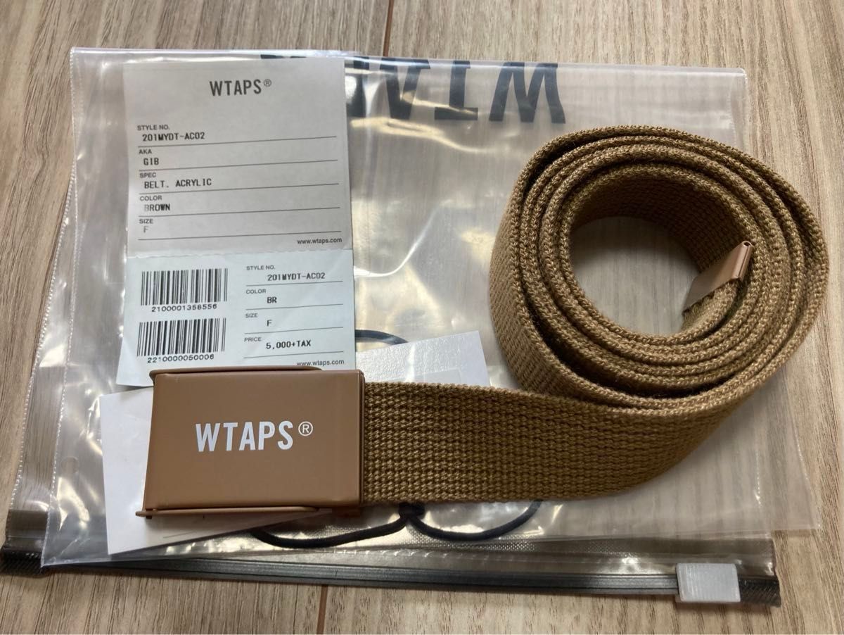 WTAPS GIB / BELT ACRYLIC ダブルタップス ベルト 20SS 201MYDT-AC02 BROWN ブラウン