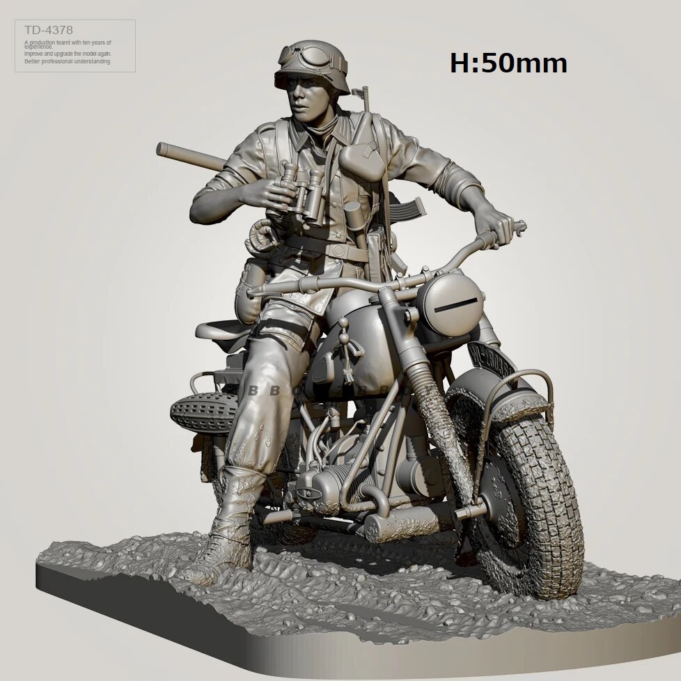 [ scale H:50mm] resin resin figure kit bike ........ not yet painting unassembly 3D printer 