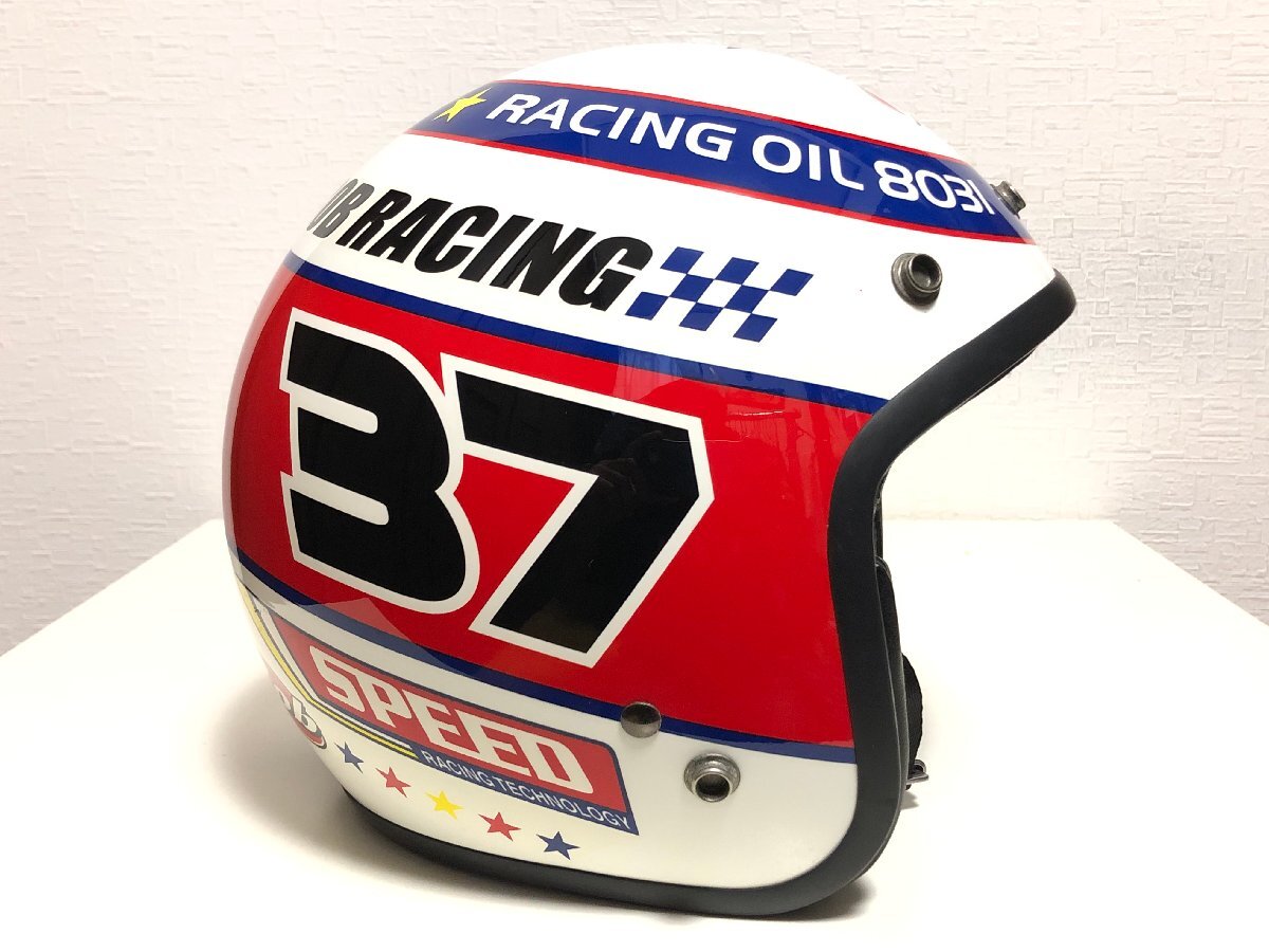 最終値下げ！ カッコいいジェット入荷！■BOb RACING #37 ヘルメット■M/Lサイズ 入手困難 生産終了品モデル_画像6