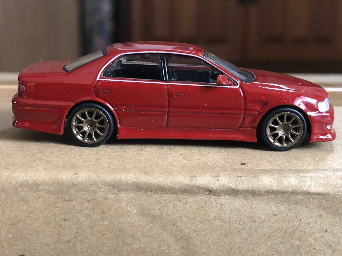 ★開封品★TARMAC 1/64 VERTEX Chaser JZX100 Red Metallic T64G-TL007-RE ターマック チェイサー レッドメタリックの画像4