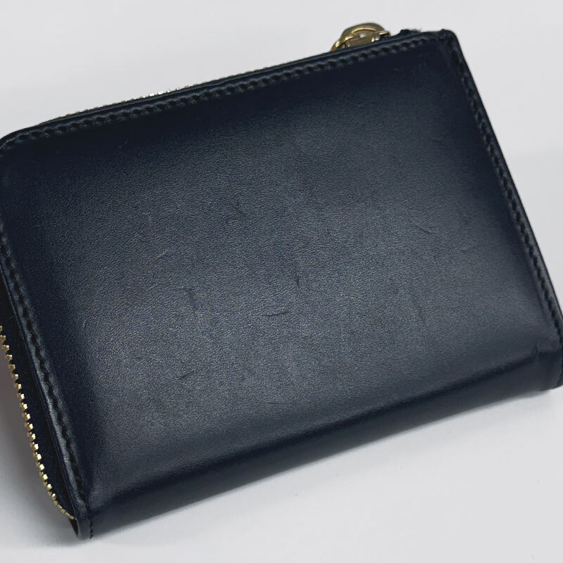 【73829】展示処分品 A.P.C. アーペーセー Lise コインケース ロゴ ミニ財布 二つ折り財布 リーゼ ダークネイビーの画像8