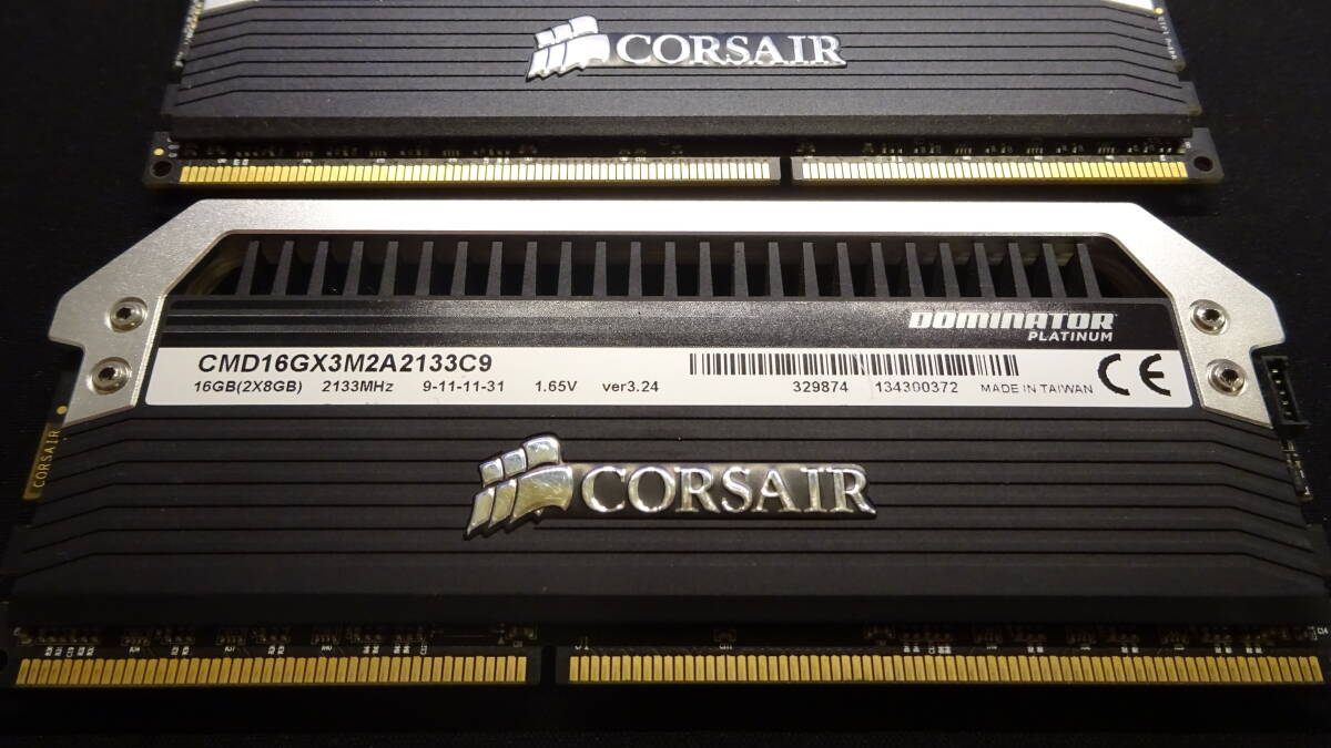 中古 DDR3メモリ 16GB(8GB2枚組) Corsair DOMINATOR PLATINUM CM3X8GA2133C9D8 の画像2