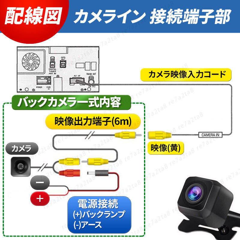 clarion バックカメラ カーナビ ナビ NX505 NX404 NX403 NX702W NX702 NX502 NX501 NXR16 TY-1000A-B 配線 電源 モニター 変換 小型カメラの画像8