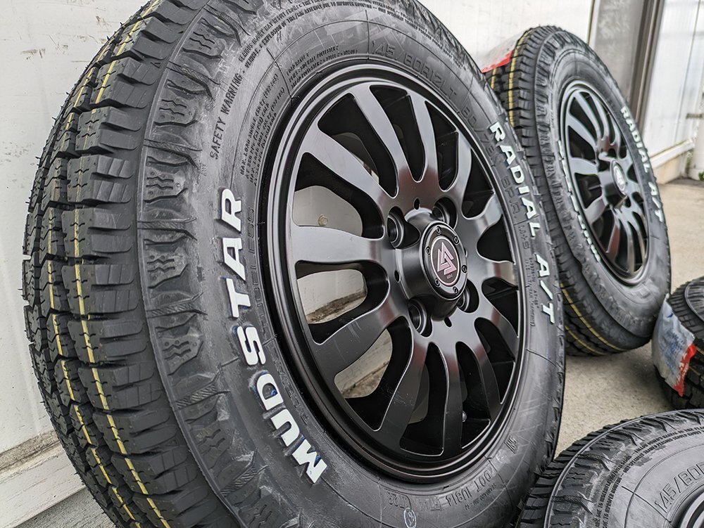 N-VAN アクティ ハイゼット アトレー クリッパー キャリィ 12インチ マッドスター ラジアル AT 145/80R12 80/78N ホワイトレター_画像8