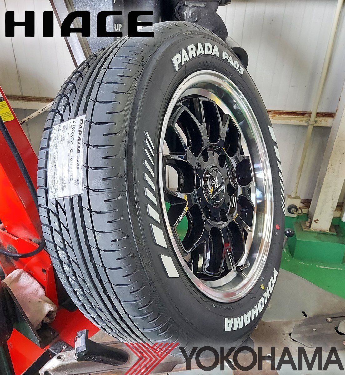 車検対応 Bounty Collection BD00 for HIACE!!200系ハイエース YOKOHAMA PARADA 215/60R17 新品タイヤホイールセット 17インチ_画像9