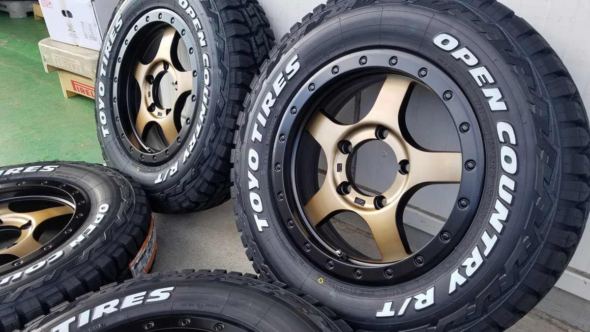 BDX05 JB64 JB23 ジムニー専用 トーヨー オープンカントリー R/T 185/85R16 タイヤホイールセット 16インチ ホワイトレター_画像3