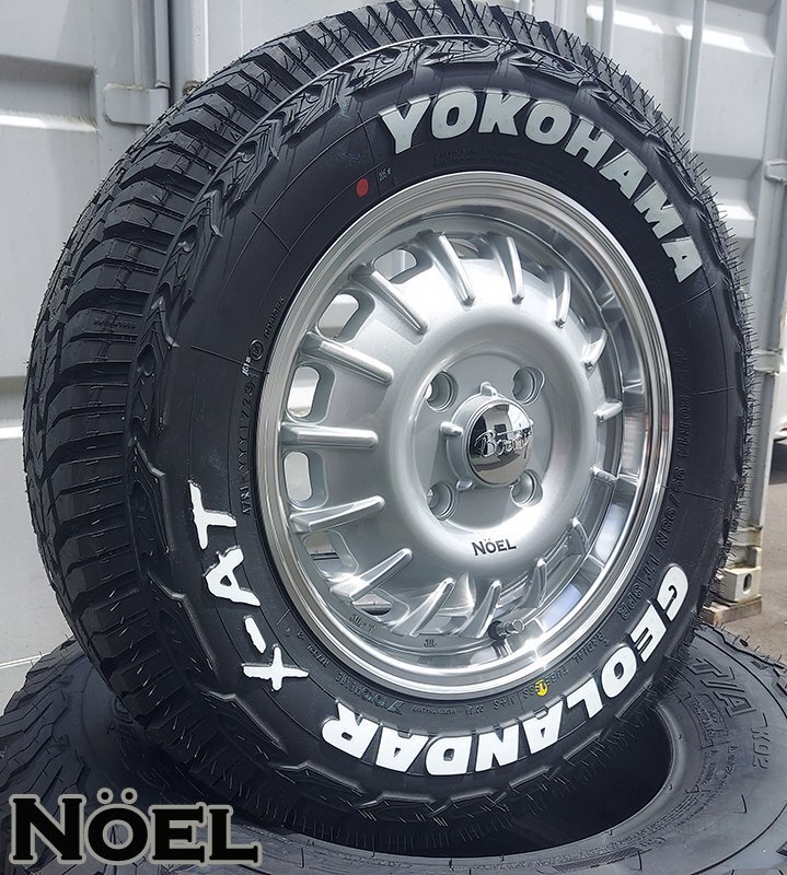 NV200 バネット デリカ D3 ヨコハマ XAT YOKOHAMA ジオランダー X-AT G016 175/80R14 ホワイトレター 14インチ タイヤホイールセット_画像7